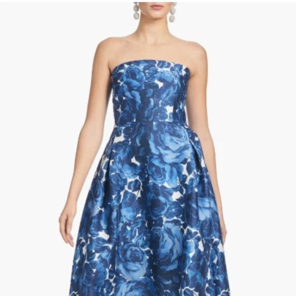 UNWORN. Sachin & Babi Floral Strapless Dress - Picture 2 of 11